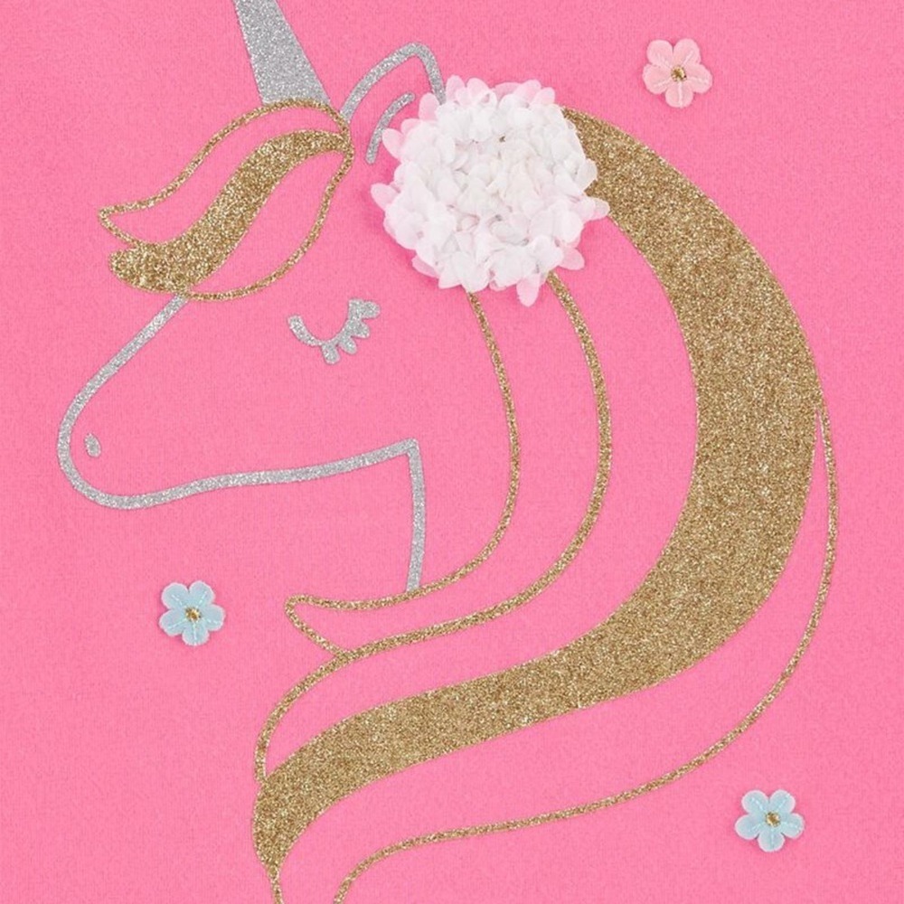 Carter’s Glitter Flower Unicorn Tee - Picture 2 of 3